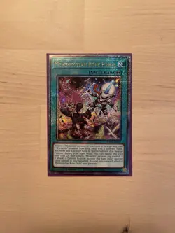 Yugioh Mementotlan Bone Party Quarter Century Secret Rare RA04-EN099 1st Ed - Image 1