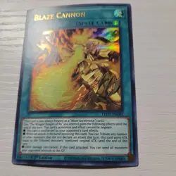 LED7-EN005 Blaze Cannon Ultra Rare 1st Edition NM Yugioh Card - Image 1