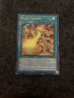 LED7-EN005 Blaze Cannon Ultra Rare 1st Edition NM Yugioh Card - Image 1