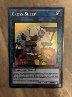 Yugioh! TCG - Cross-Sheep - Super Rare- JUSH-EN048 - Justice Hunters - 1st - Image 1