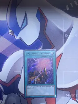 Yugioh Dark World Lightning LCJW-EN249 Secret Rare 1st Ed VLP - Image 1