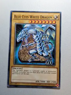 Yugioh Blue-Eyes White Dragon LDK2-ENK01 Unlimited Common -LP/MP - Image 1