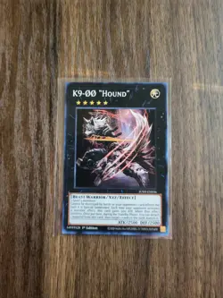JUSH-EN036 K9-OO ''Hound'' Super Rare 1st Ed YuGiOh - Image 1