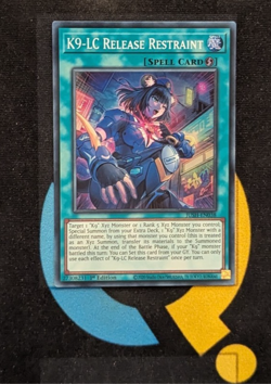 JUSH-EN038 K9-LC Release Restraint Super Rare YuGiOh - Image 1