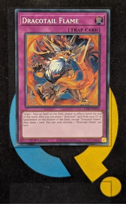 JUSH-EN011 Dracotail Flame Super Rare 1st Ed YuGiOh - Image 1