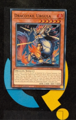 JUSH-EN004 Dracotail Urgula Super Rare 1st Ed YuGiOh - Image 1
