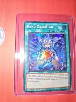 JUSH-EN009 Rahu Dracotail Super Rare 1st Ed YuGiOh - Image 1