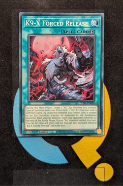 JUSH-EN039 K9-X Forced Release Super Rare 1st YuGiOh - Image 1