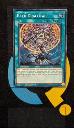 JUSH-EN008 Ketu Dracotail Super Rare 1st Ed YuGiOh - Image 1