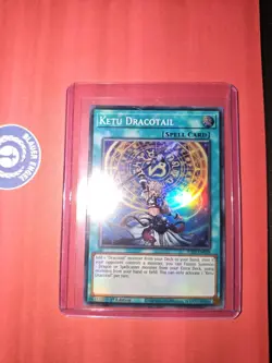 JUSH-EN008 Ketu Dracotail Super Rare 1st Ed YuGiOh - Image 1