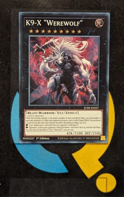 JUSH-EN037 K9-X ''Werewolf'' Super Rare 1st Ed YuGiOh - Image 1
