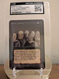 Scathe Zombies Magic: The Gathering Card Limited Edition Alpha - Image 1