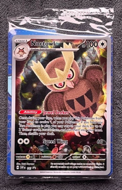Pokemon TCG - Noctowl Stellar Crown SVP 141 ETB Promo Card Sealed 2024 - Image 1