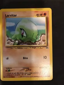 Larvitar 57/75 VLP - Neo Discovery Pokemon Card - - Image 1