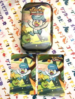 Pokemon Quass Mini Can Art Card Sticker JPN Limited Edition Rare Model VHTF Anim - Image 1