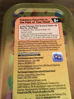 Pokemon 151 Yadon Sand Mini Can Tin Art Card JPN Limited Edition Rare Model VHTF - Image 2