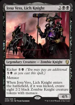 Josu Vess, Lich Knight -Foil Near Mint MTG Dominaria - Image 1