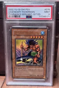 PSA 9 Mint - The Legendary Fisherman PSV-076 1st Edition Ultra Rare YuGiOh - Image 1