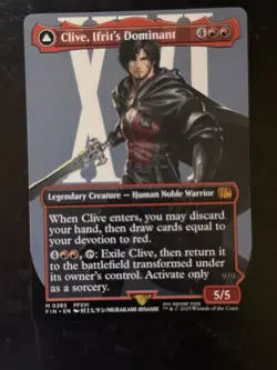 MTG Final Fantasy English Clive, Ifrit's Dominant Borderless 0385 Non-Foil - Image 1