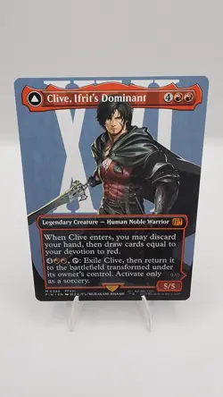 MTG Final Fantasy English Clive, Ifrit's Dominant Borderless 0385 Non-Foil - Image 1