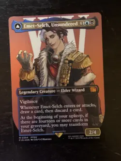 MTG Final Fantasy English Emet-Selch, Unsundered Borderless 0394 Foil - Image 1