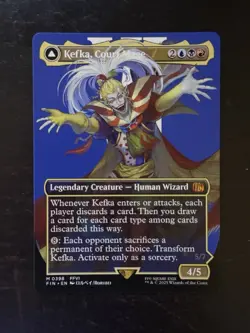 MTG Final Fantasy English Kefka, Court Mage Borderless 0398 Non-Foil - Image 1