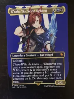 MTG Final Fantasy English G'raha Tia, Scion Reborn Borderless 0203 Non-Foil - Image 1