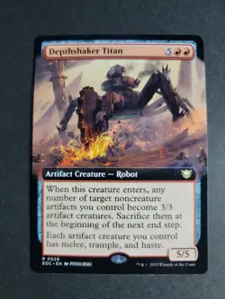 Depthshaker Titan (Extended Art) Rare MTG Edge of Eternities Commander - Image 1