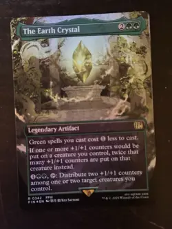 MTG Final Fantasy English The Earth Crystal Borderless 0342 Foil - Image 1