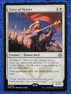 MTG 1x Voice of Victory Tarkir: Dragonstorm Regular - Image 1