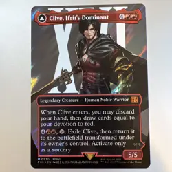 MTG Final Fantasy Clive Ifrit's Dominant Borderless Surge Foil 0530 - Image 1