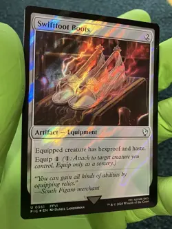 Swiftfoot Boots Surge Foil - FIC 0361 NM - MTG Magic - Image 1