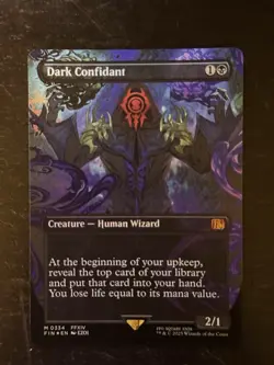 MTG Final Fantasy Dark Confidant Borderless 0334 Foil - Image 1