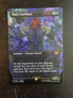 MTG Final Fantasy English Dark Confidant Borderless 0334 Foil - Image 1