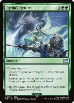Rydia's Return -Foil Light Play MTG Universes Beyond: FINAL FANTASY - Image 1