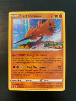 Carte Pokemon : Electhor de Galar SWSH124 Promo Epee & Bouclier Francaise NEUF - Image 1