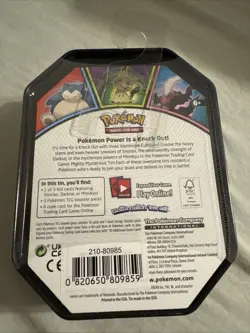 Sealed Pokemon TCG Knock Out Collector Tin Darkrai 3 Booster Packs Holo Foil New - Image 2