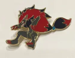 Pokemon Zoroark Metal Pin Badge JPN Limited Edition Rare Model VHTF Anime Tradin - Image 1