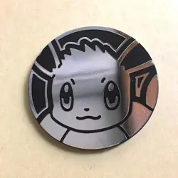 Pokemon Eevee Jumbo Coin JPN Limited Edition Rare Model VHTF Anime Trading Cards - Image 1