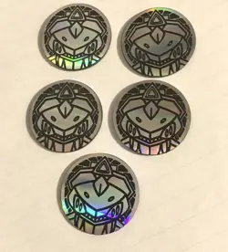 5 Pcs Pokemon Genosect Coin Silver JPN Limited Edition Rare Model VHTF Anime Tra - Image 1