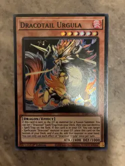 Yugioh! TCG - Dracotail Urgula - Super Rare - JUSH-EN004 - Justice Hunters - 1st - Image 1