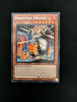 Yugioh! TCG - Dracotail Urgula - Super Rare - JUSH-EN004 - Justice Hunters - 1st - Image 1