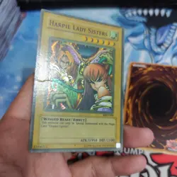 Yugioh English Harpie Lady Sisters MRD Super Rare Faded Played Original - Image 3