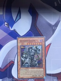 UNLIMITED EDITION GRINDER GOLEM MONSTER DP07-EN009 SUPER RARE YUGIOH - Image 1
