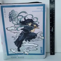 Demon Slayer Muichiro Card Binder 3-Ring Anime Waifu Redemption Folder - Image 3