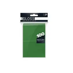 PRO-Gloss Standard Card Sleeves: Green (100) - Image 1