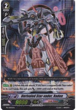 CARDFIGHT VANGUARD PR/0092EN UNRIVALED STAR-VADER, RADON PROMO CARD NEW & SEALED - Image 1