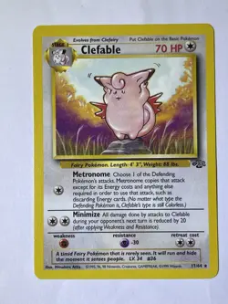 1999 Clefable Pokemon Card Jungle 17/64 TCG WoTC - Image 1