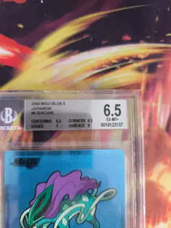 Pokemon Card Japanese Suicune Meiji Blue 5 Promo Chocolate BGS Beckett 6.5 - Image 4