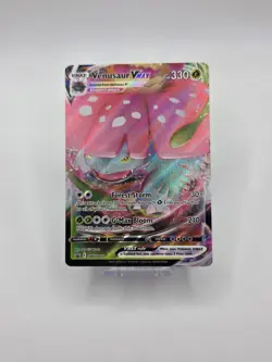 Venusaur Vmax SWSH102 NM Full Art Promo Rare Pokemon Card Regular Size - Image 2